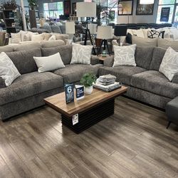 2-piece Plush Oversized Sofa & Loveseat Set 