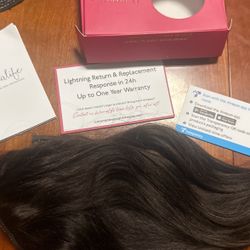 16 Inches Dark Brown Hair Extensions. 