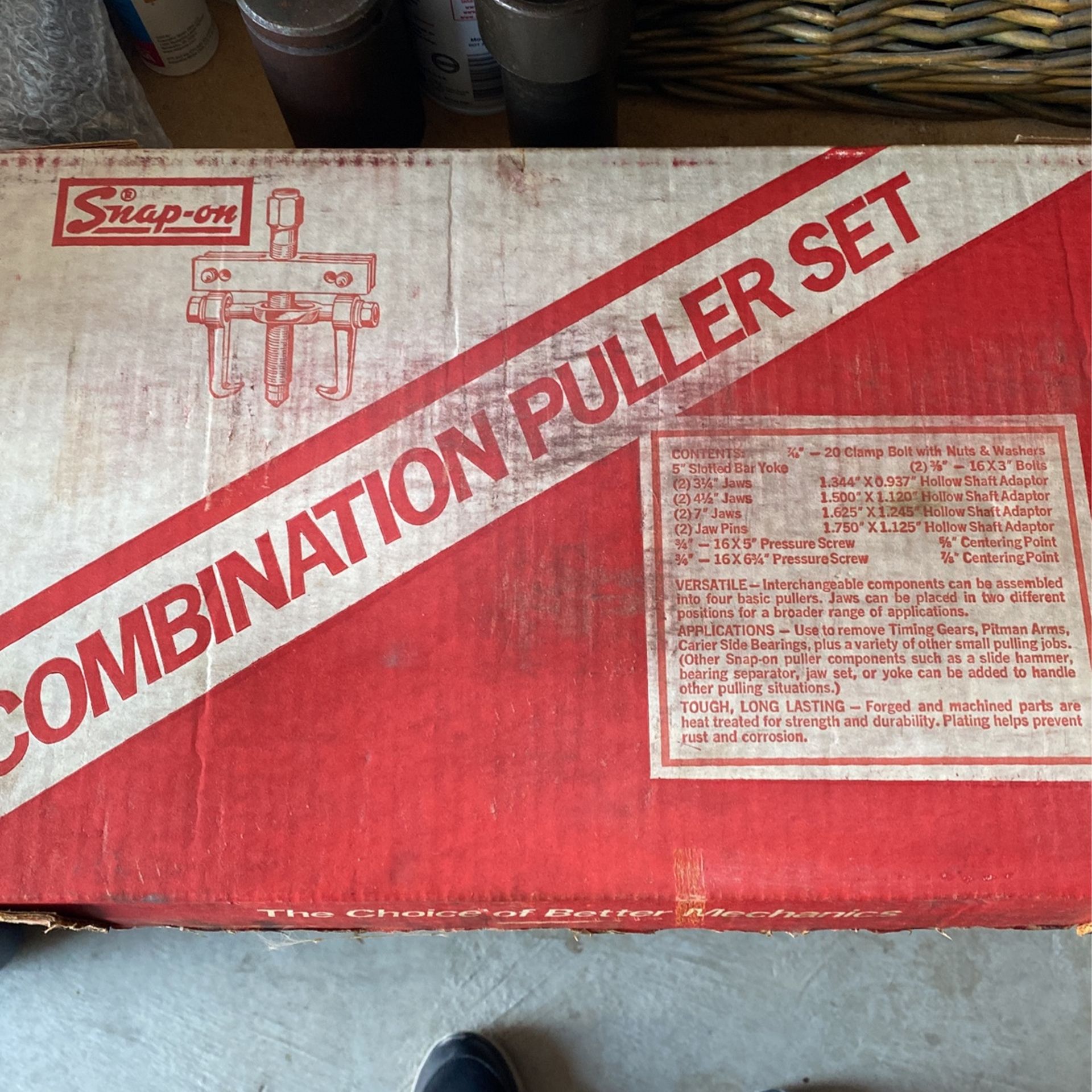 Snap On CJ282B Combination Puller Set