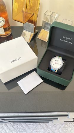 Swatch x Bape Gray Camo Silver BNIB A Bathing Ape Tokyo