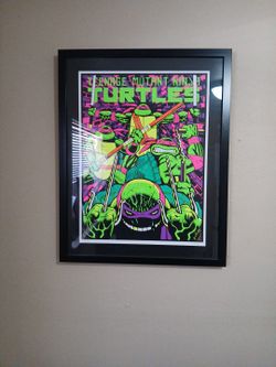 Framed TMNT POSTER by JIM RUGG