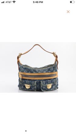 LOUIS VUITTON Denim Monogram Baggy PM