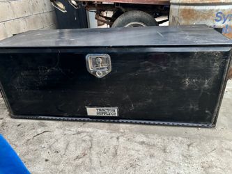 Tractor Supply Co Black Steel Truck Tool Box