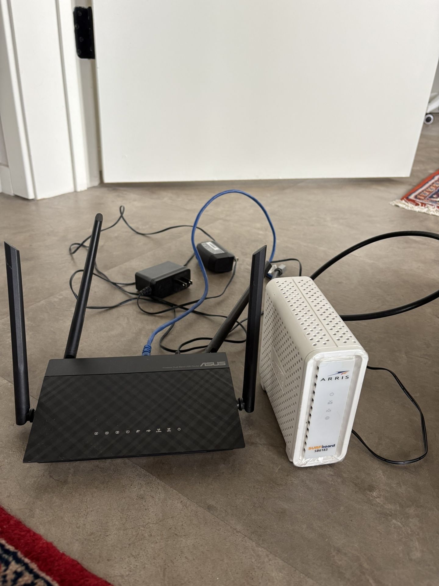 Arris modem and asus router 