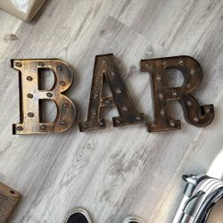 Bar Wall Sign. Batteries Included