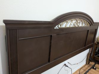 Free King bed with sturdy metal box spring