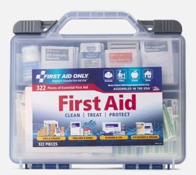 Brand New First Aid Only Clear Cover Intermed First Aid Kit, 322 pc.