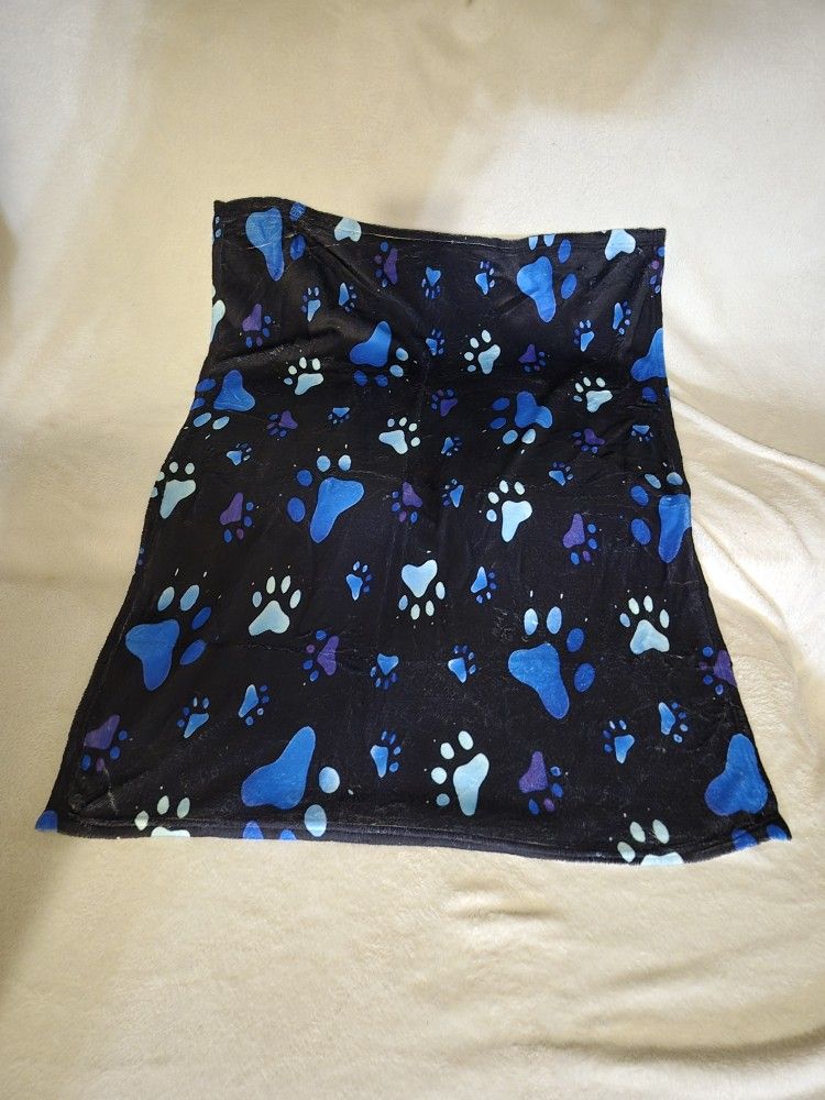 Paw Print Throw Blanket