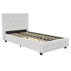 Twin Bed With Metal Bunkie