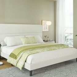Full White Bed Frame