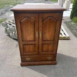 vintage wooden dresser entertainment stand 