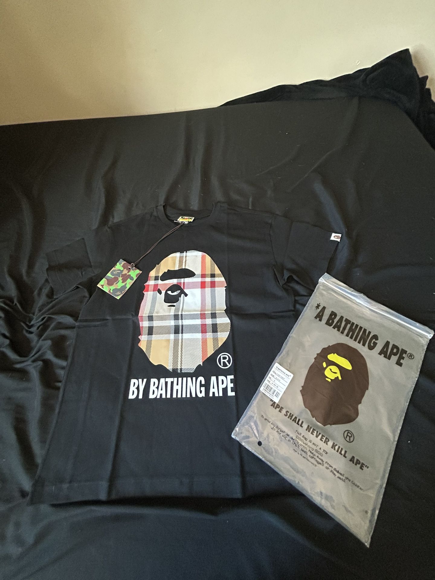Black bape t shirt