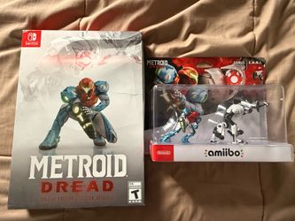 Metroid Dread Special Edition Switch Bundle Open Box Unused W/ Sealed Amiibo