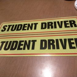 Student Driver magnet sign