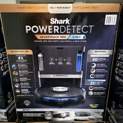 🔥Shark PowerDetect™ 2-in-1 Robot Vacuum and Mop with NeverTouch™ Pro Base (Black)