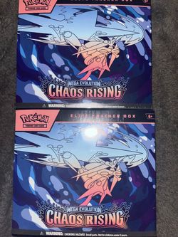 Chaos Rising ETBs (Pokemon cards)