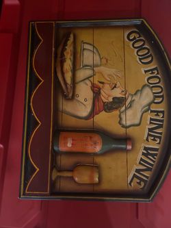 Chef kitchen wall painting
