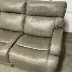 Dovestone leather power reclining sofa sale