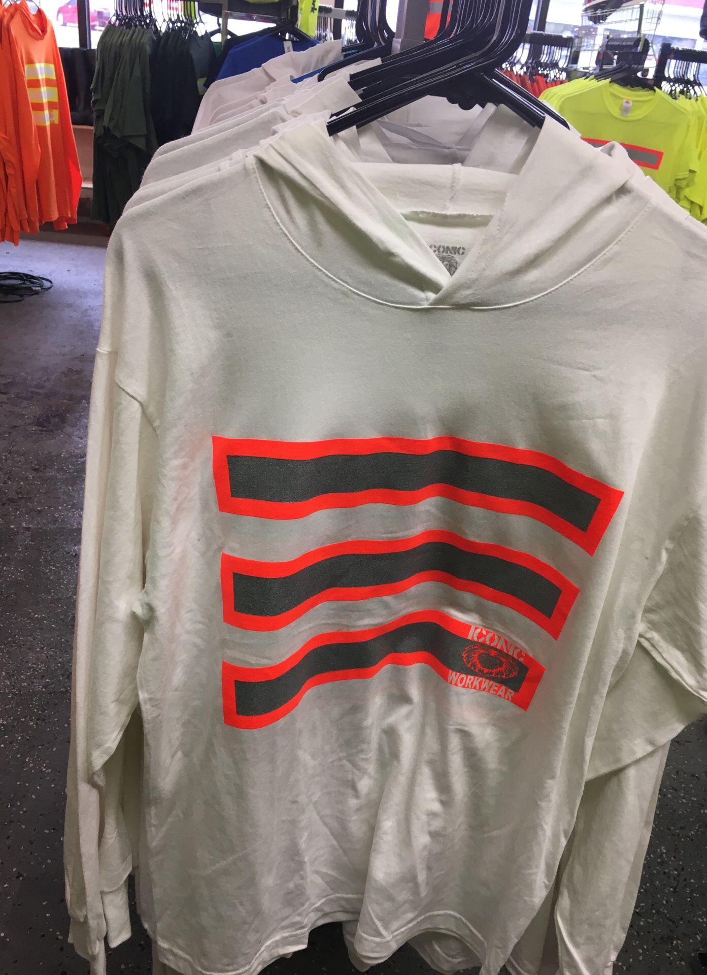 High Visibility long sleeve with hoodie