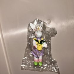 Wooden Rabbit Figurine Ornament