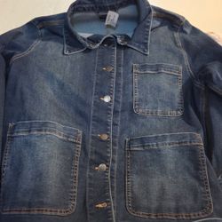 Brand new well worn chore denim jacket. Size medium 