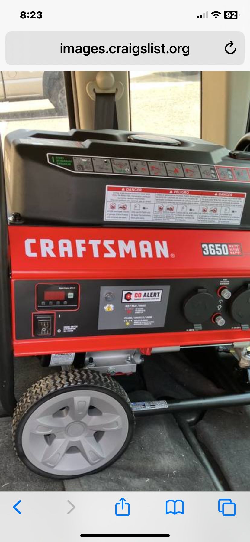 Never Used CRAFTSMAN GENERATOR