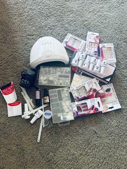Nail Kit Bundle with UV Lamp and Accessories Bundle
