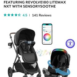 SHYFT INTUITI+ FEATURING REVOLVE180 LITEMAX NXT WITH SENSORYSOOTHE infant car seat and stroller 