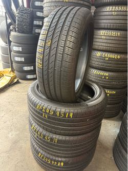 19” tires pirelli RF 245/45/19 semi new with free installation $400