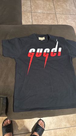 Gucci Blade Logo T-Shirt Black vintage