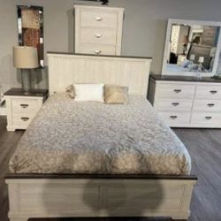 white christmas dresses Terra 6 Drawers Dresser And White Cream Oak Nightstands Sets