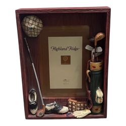 Golf Picture Frame 4x6 Highland Ridge Russ Gift for Dad Husband Boyfriend Golfer