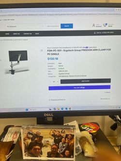 Ergotech group freedom arm clamp for single PC