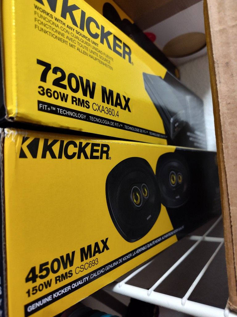 Brand New Kicker Speakers And Amp 