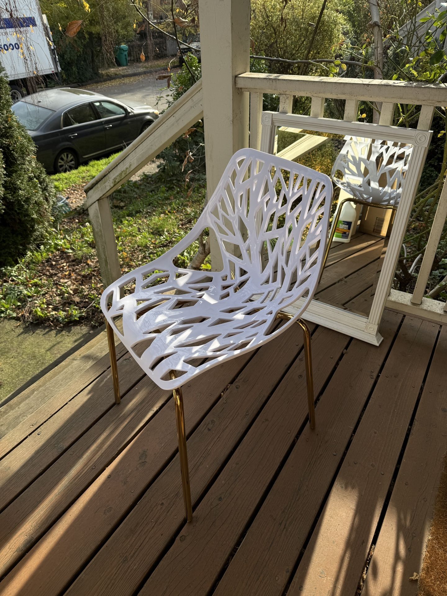 White And Gold Chairs