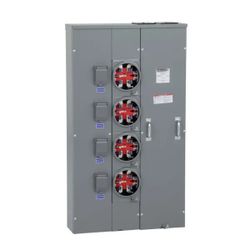 Square D  MP44125 Four Meter/Socket/Gang Electrical Panel