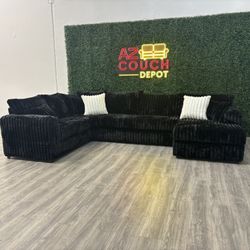 Sectional Couch Corduroy - Free Delivery 