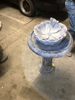 SALE!!! Sale!!! Three Various sized cement Bird y BATHES and a watchful