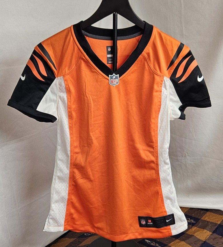 Women's Orange Blank Nike On Field Cincinnati Bengals Jersey Size Small