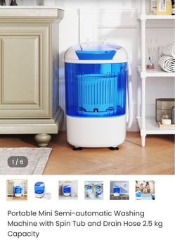 Portable Mini Semi-automatic Washing Machine