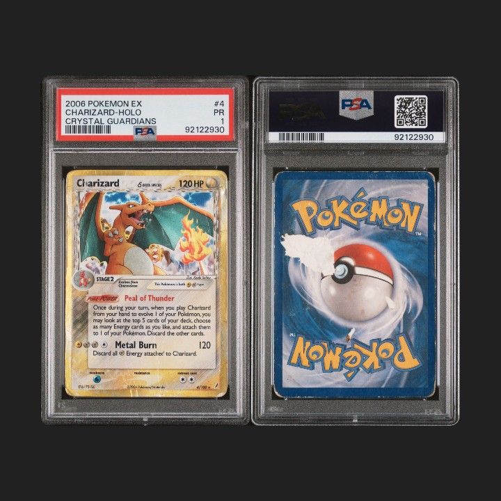 2006 POKEMON EX CRYSTAL GUARDIANS CHARIZARD HOLO 4 PSA 1 -  www.ice4pros.com.br