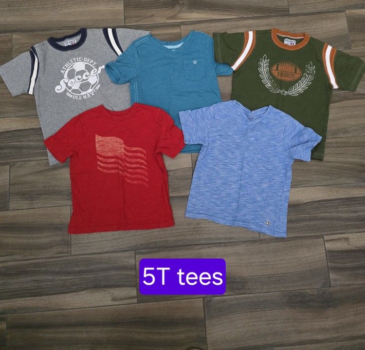 Boys 5T Short Sleeve Shirt Bundle