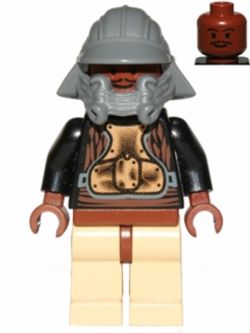 SW0086 Lando Calrissian - Skiff Guard, Reddish Brown Hips