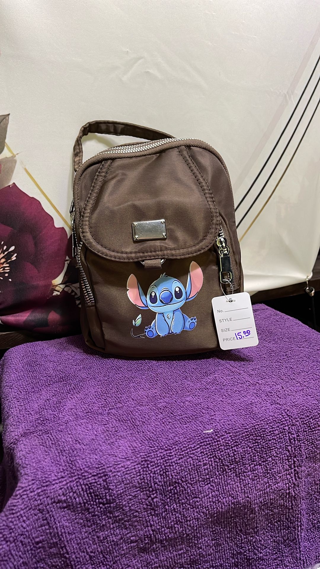 Brown Stitch Backpack