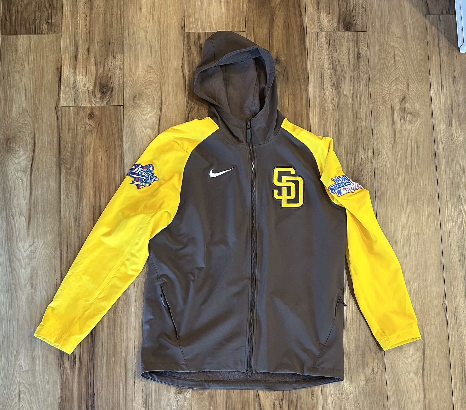 Men's San Diego Padres Performance Jacket LARGE Full-Zip Jacket