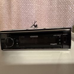 KENWOOD EXCELON KDC-X304 CD/radio player with Alexa, compatible with iPhone, Bluetooth, Pandora, USB, and auxiliary input.