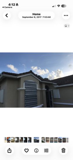 Hurricane Shutters.