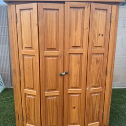 Wood Cabinet 4.5 Ft High