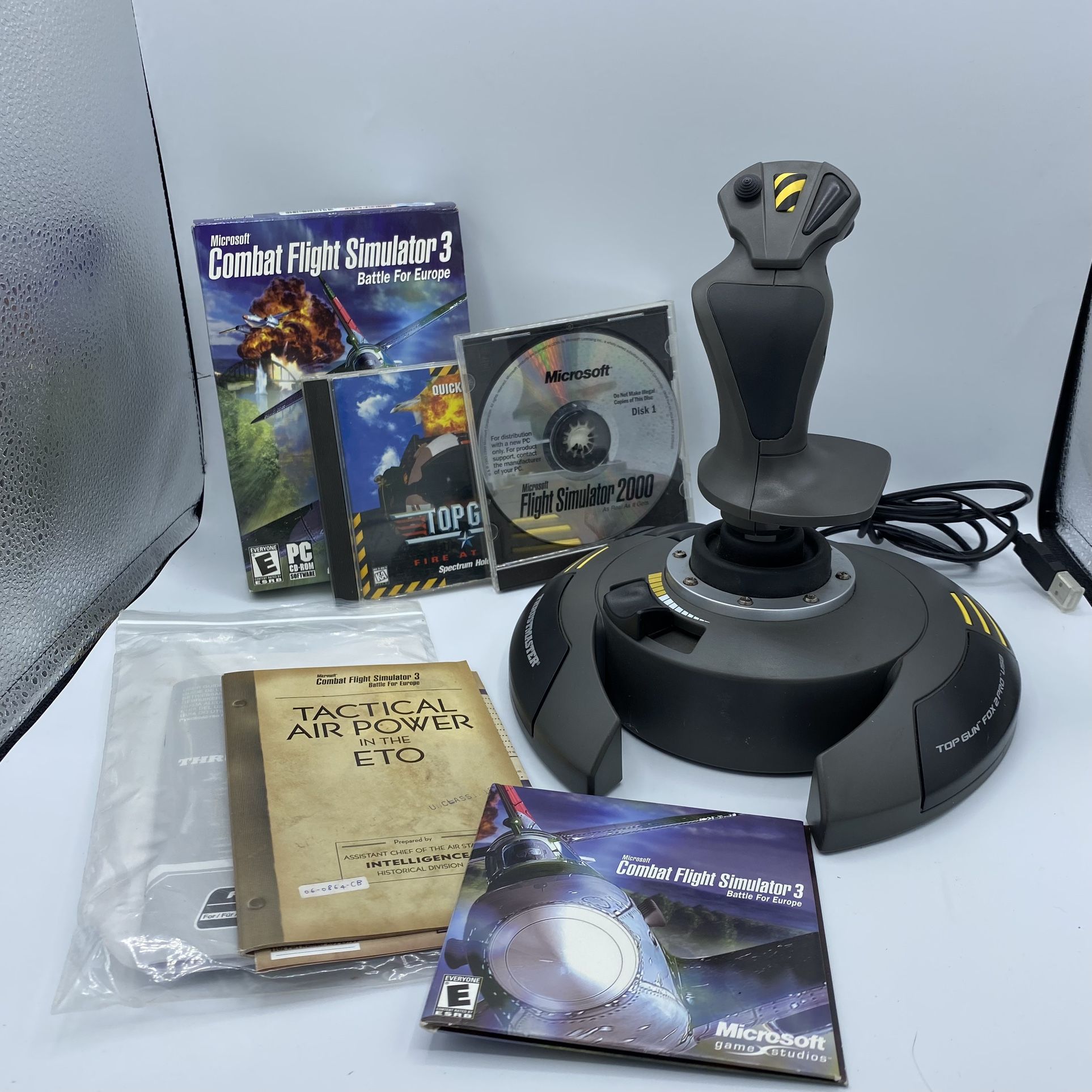 Thrustmaster TopGun Fox 2 Pro USB Joystick PC, Mac & iMac Boxed VGC