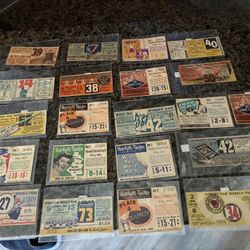 1920’s-1950’s Vintage Street Car, Theatre, Venue Tickets/Pass’s